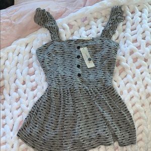 Women’s cinched waist tank top